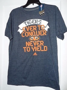 Herren Auburn Tigers Medium Adidas T-Shirt Blau Orange Neu mit Etikett!  - Bild 1 von 8