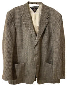Blazer Tommy Hilfiger EE. UU. Marrón Tostado Forrado de Lana Parisina 43R - Imperfecto - Imagen 1 de 5