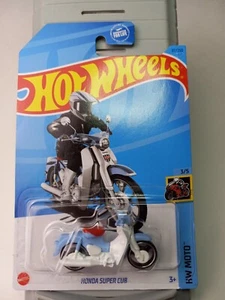 Hot Wheels Honda Super Cub 87/250 HW Moto 3/5 Blue - Picture 1 of 8