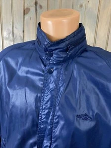 Vintage VTG SEARS Dragon Logo Blue Bomber Full Zip Men's Nylon Jacket XL - Picture 1 of 4