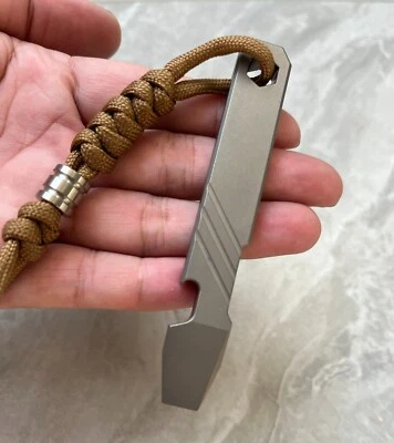 New Titanium Alloy Multi Tools Pry Bar Crowbar Bottle Opener Wrench Outdoor EDC - Image 1 of 4