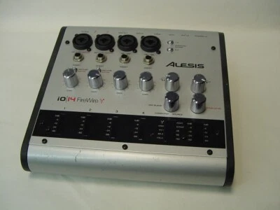 ALESIS iO 14 FIREWIRE DIDGITAL RECORDING AUDIO INTERFACE - NO POWER CORD - Image 1 of 4
