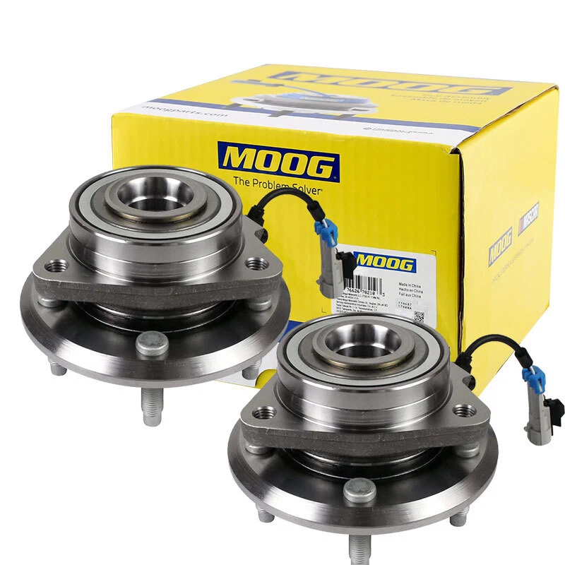 MOOG Front Wheel Hub & Bearing Assembly Pair For 08-10 Saturn Vue Chevy Equinox - Image 1 of 4