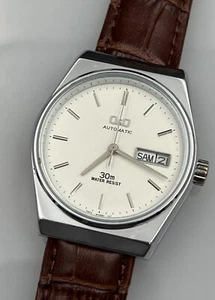 Q&Q Automatic Watch Herren Armbanduhr Vintage 90’s - 35mm Korea Day Date - Bild 1 von 8