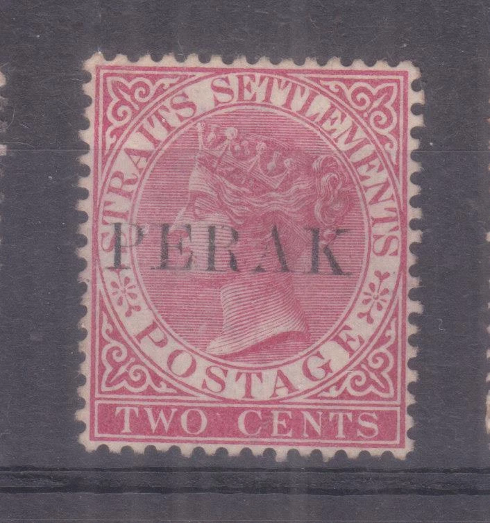 PERAK,1884 加利福尼亚州,2c。 淡玫瑰,17 码,薄荷无口香糖.. — 第 1/1 张图片