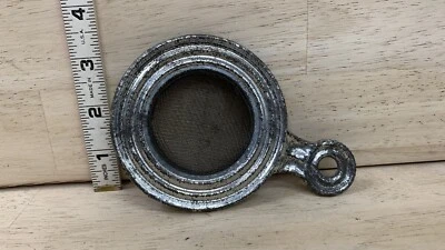 Antiguo colador de té americano de metal pantalla de malla fina Foto 1 de 4