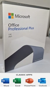 *BRAND NEW,GENUINE,Microsoft Office Professional PLUS 2021,DVD,Windows NOT Mac. - Afbeelding 1 van 10