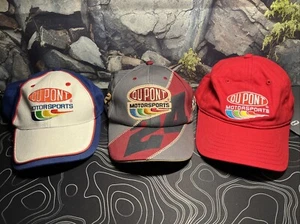 Lot of 3 Jeff Gordon #24 Nascar Dupont Ball Caps Hats - Picture 1 of 6