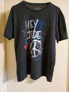 Goodie Two Sleeves Lyrics By Lennon And McCartney Men's Tee Shirt Size Large  - Picture 1 of 7
