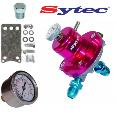 Sytec 1:1 Sar Ajustable 1-5 Barra Regulador de Presión de Combustible -6 AN6 - Imagen 1 de 3