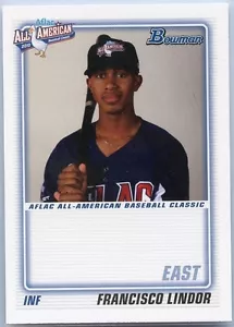 Tarjeta de novato Francisco Lindor METS 2010 Bowman AFLAC All-American rC casi nueva-como nueva - Imagen 1 de 1