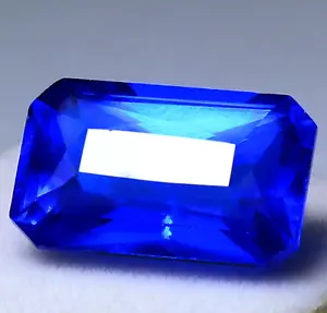 11,90 quilates Natural D-Block Azul Tanzanita Certificado 16x10 mm Piedra pre... - Imagen 1 de 6