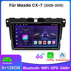 128G Para Mazda CX-7 2008-2015 9" Android 13 Radio Coche GPS Navegación WiFi BT SWC - Imagen 1 de 13