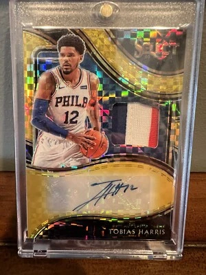 Tobias Harris Game-worn patch Auto /10 - Image 1 of 2