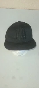 HH Hat Ny 210 Fitted Size 6 7/8-7 1/4 All Black - Picture 1 of 7