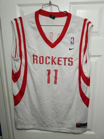 Vintage Nike Houston Rockets Yao Ming 11 White Swingman Jersey Mens Xl Sewn Cover