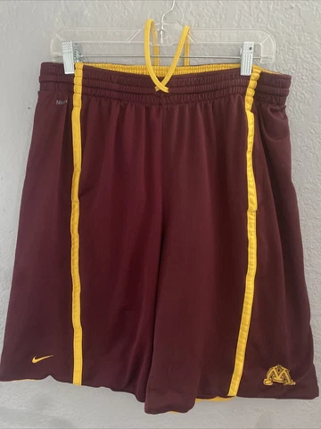 Nike Team Basketball Shorts Reversible Minnesota Golden Gophers Size Large Cover