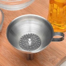 Imbuto decantazione versamento acciaio inox con filtro marmellata attrezzi da cucina