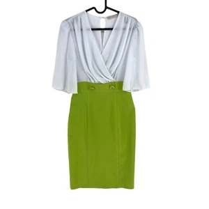 RINASCIMENTO Women Green Short Sleeves Sheath Dress Size XS - Picture 1 of 9