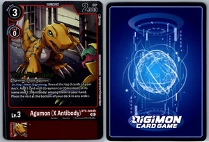 DIGIMON TCG PRE-RELEASE - AGUMON (X ANTIBODY) - BT9-008 U - NM - Picture 1 of 1