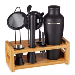 8-Piece Cocktail Shaker Set with Stand - Picture 1 of 6
