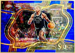 Jeremy Sochan /25 RC 2022/23 Panini Select Courtside BLUE DISCO #290 Rookie SSP - Bild 1 von 2