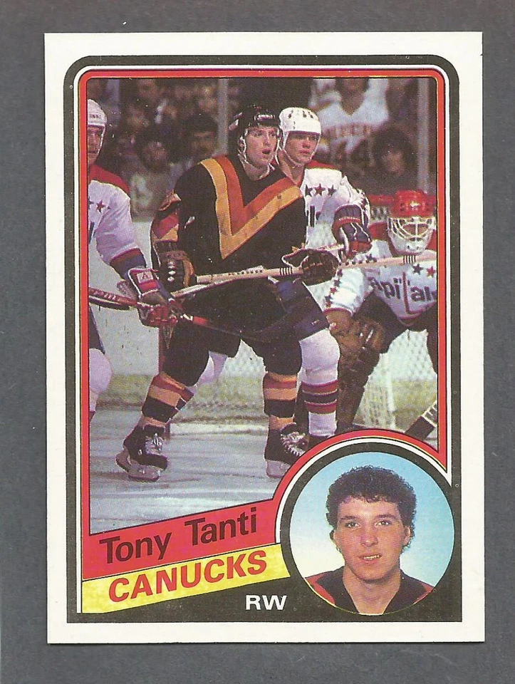 1984-85 Topps Hockey Tony Tanti #141 Vancouver Canucks NM/MT - Image 1 of 1