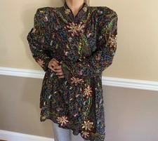 vintage plus size sequin jacket