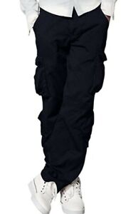Match & Matchstick Men's Sz 40 Black Wild Cargo Lined Cotton Pants NEW