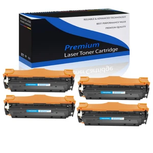 4 PK/ Pack Cyan CC531A 304A Toner For HP LaserJet CP2020 CM2320 CP2025 MFP - Picture 1 of 24