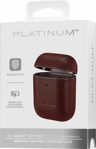 Platino - Custodia in pelle per Apple AirPods - Marrone - Foto 1 di 3