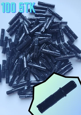 100 Stk GObricks Technic Kreuzpin 3L Schwarz GDS-929 Mould King CaDA -wie 11214