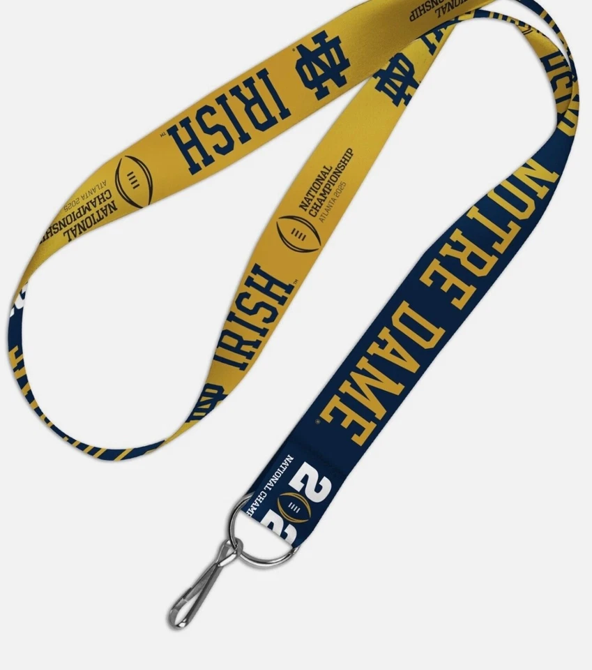 2025 Notre Dame Irish National Championship Lanyard Orange Bowl Champions CFP - Image 1 of 1