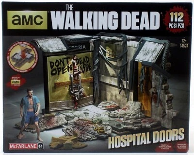 McFarlane WALKING DEAD Hospital Doors Mini-Figure Building Set 112 pcs Rick NEW - Image 1 of 4