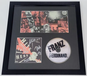 FRANZ FERDINAND Band Signed Hits To The Head CD Album Booklet Cover Framed BAS - Picture 1 of 7