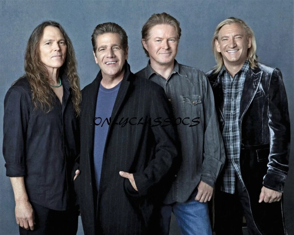 Eagles Rock Band 12x15 Poster Timothy Schmit, Glenn Frey, Don Henley, Joe Walsh - Image 1 of 1