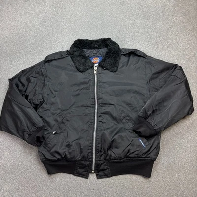 Dickies Jacket Adult Medium Black Chore Work Wear Bomber Lined Coat Mens* - Image 1 of 4