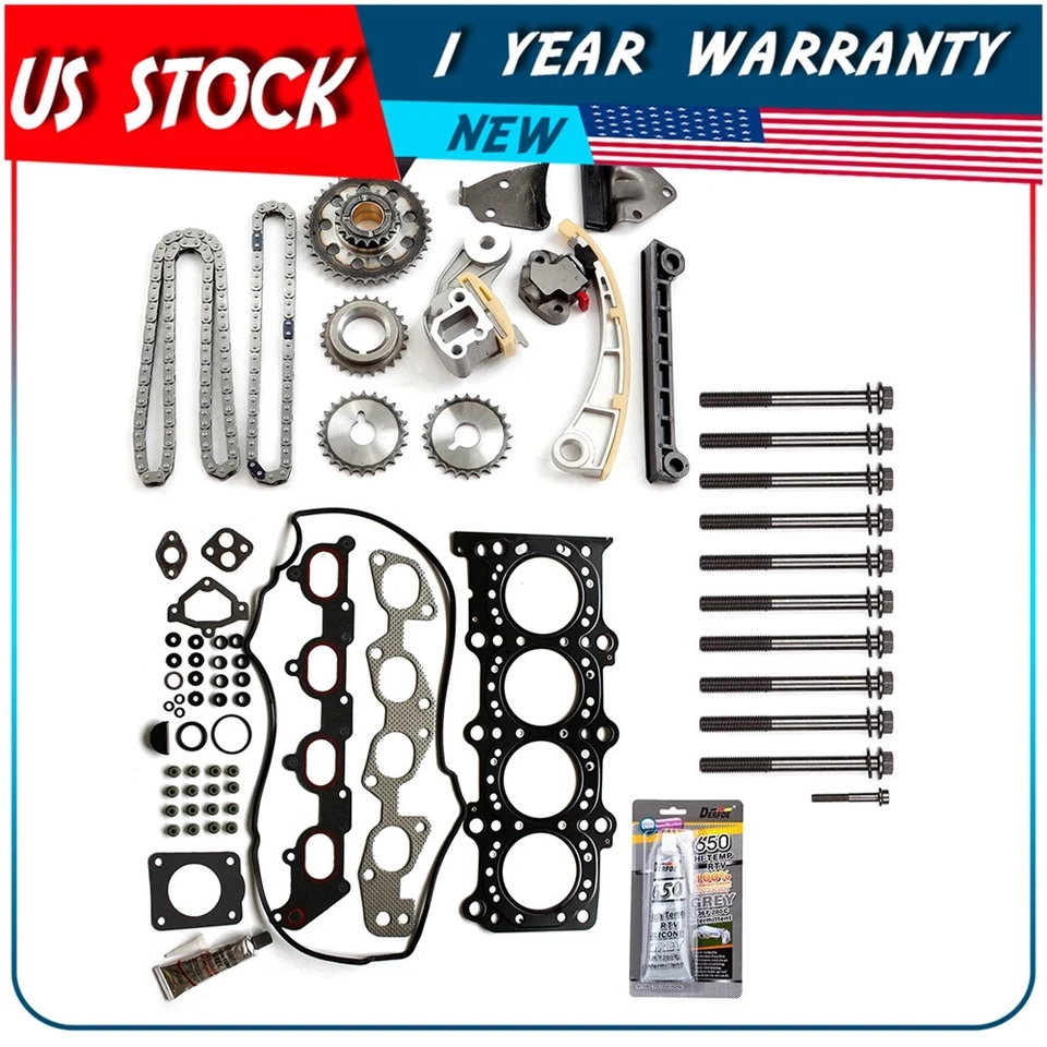 Timing Chain Bolts Kit Head Gasket Set Fits 1999-2003 Chevrolet Tracker 2.0L - Image 1 of 4