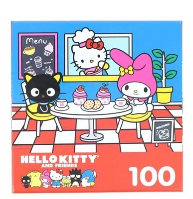 Hello Kitty 100 Piece Jigsaw Puzzle | Hello Kitty and Friends Cafe - Image 1 of 2