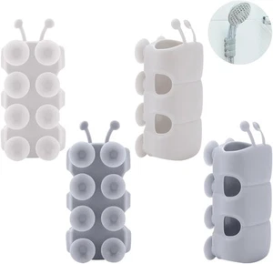 4 Pcs Silicone Shower Head Holder, Universal Relocatable White - Picture 1 of 7