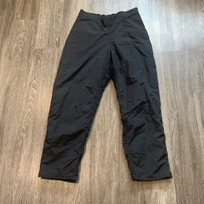 VTG LL Bean Womens Thinsulate Snow Pants Full Side Zipper Size Large Black - Image 1 of 4