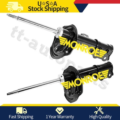 Pair Monroe Front Struts Shocks Fits 2007 2008 2009 2010 2011 Hyundai Elantra - Image 1 of 4