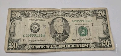 Old Vintage $20 Dollar Note Series 1993, Curculated - Image 1 of 4