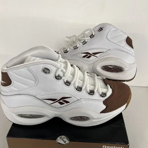 Reebok Question Mid Mocha Toe Brown GX0241 Allen Iverson Size 9 NEW - Picture 1 of 8