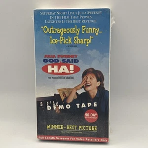 God Said HA! 1999 VHS Julia Sweeney Tarantino DEMO Promo Screener SEALED - Picture 1 of 9