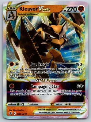 Kleavor VSTAR - SWSH249 SWSH: Sword & Shield Promo Cards NM Pokemon Card TCG - Image 1 of 2