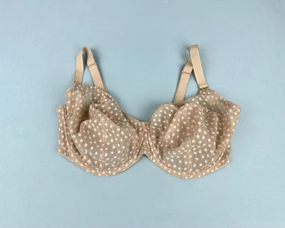 Freya Bra Beige Lace Polka Dot Underwired Sheer AA5201 Size 36I - Image 1 of 4