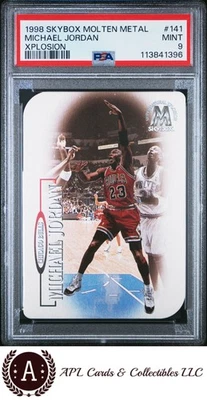 1998 Skybox Molten Metal Xplosion #141 Michael Jordan PSA 9 - Image 1 of 2