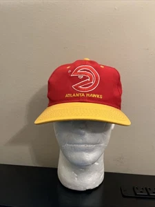 Vintage! Atlanta Hawks rot & gelb Snapback Mütze - Bild 1 von 15