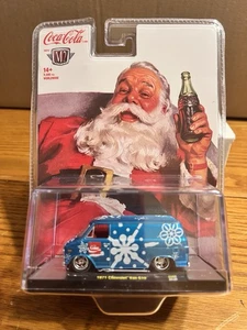 M2 Machines 2024 Coca Cola Christmas Santa SK09, 1971 Chevrolet Van G10 - Bild 1 von 6